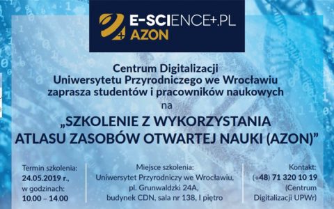 Przed nami ostatnie szkolenie z wykorzystania Atlasu Zasobów Otwartej Nauki (AZON)
